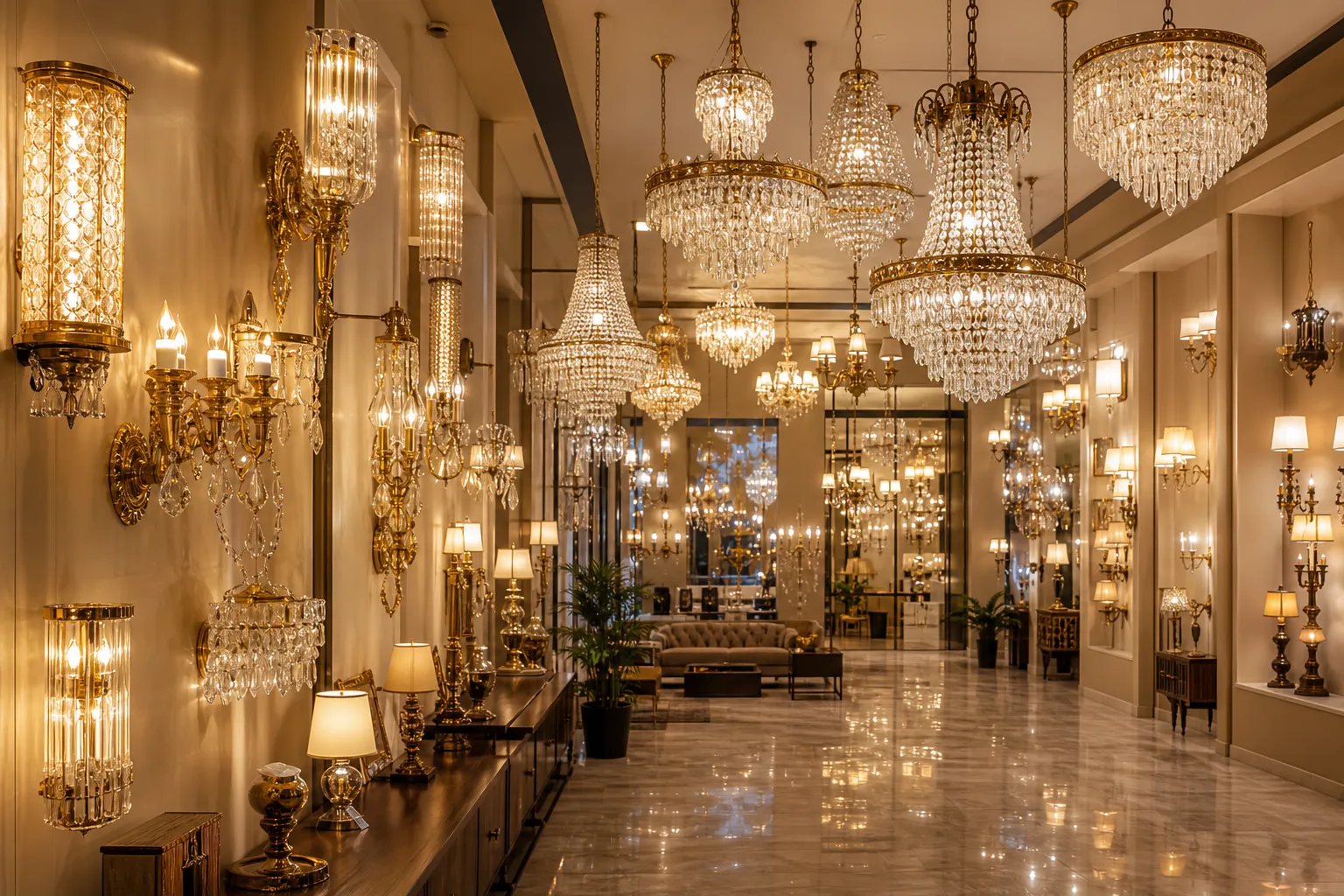 Dev Light & Electricals showroom interior in Agra